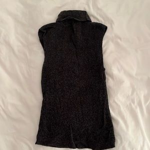 Merino wool sweater vest turtleneck